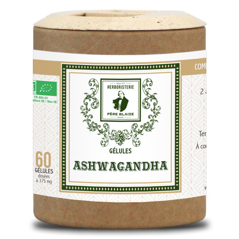 Gélules Ashwagandha BIO - 60 gélules - PÈRE BLAIZE