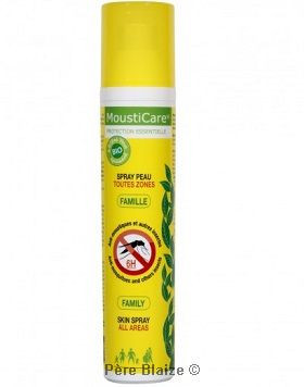 Spray peau famille Anti-moustiques - 125 ml - MOUSTICARE