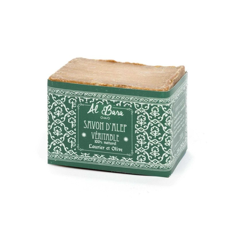 Savon d'Alep Olive & 20% Laurier - 200 g - AL BARA