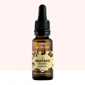 FDB 21 Mustard, Moutarde - Compte Gouttes BIO Demeter - 20 ml - BIOFLORAL