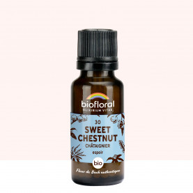 FDB 30 Sweet Chestnut, Chataignier - Granules BIO - 19,5 g - BIOFLORAL 