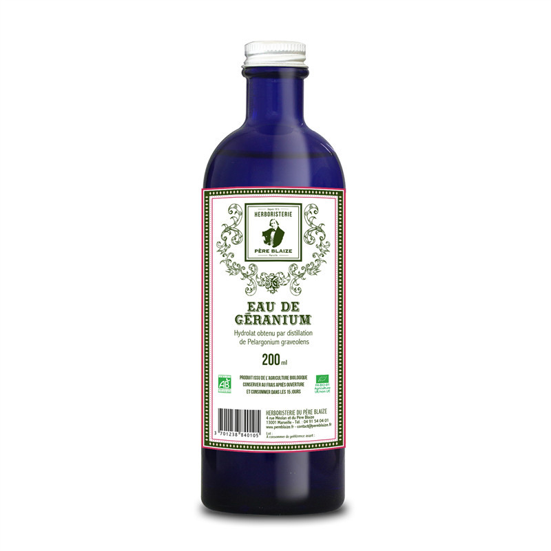 Eau florale - Hydrolat - Géranium BIO - 200 ml - PÈRE BLAIZE