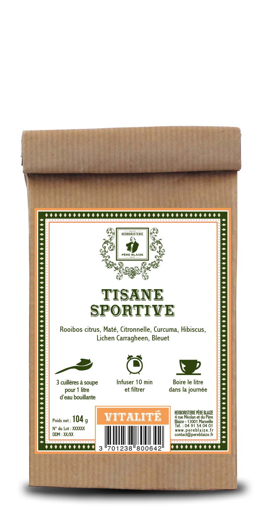 Tisane Sportive - 100 g - PÈRE BLAIZE
