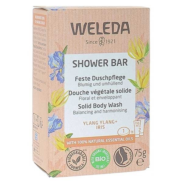 Douche végétale solide - Ylang-ylang et Iris - 75 g - WELEDA