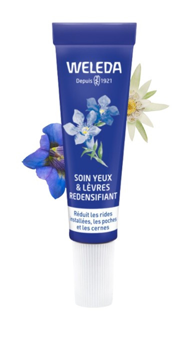 Soin yeux et levres redensifiante - Gentiane bleue et edelweiss - 10 ml - WELEDA