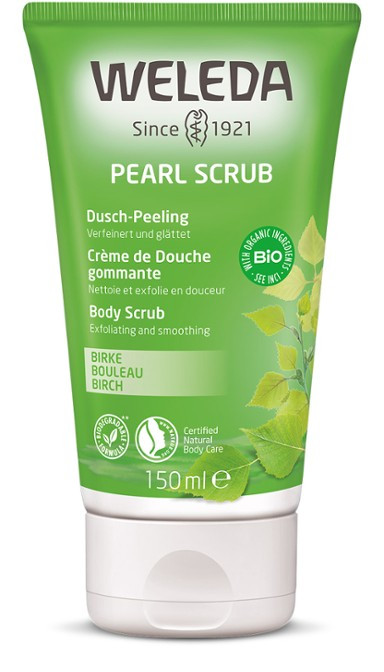 Pearl Scrub Crème de douche gommante - Bouleau - 150 ml - WELEDA