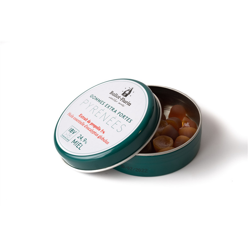 Gommes extra fortes des Pyrenees BIO (8% de Propolis, 24.9% de miel) - 30 g - BALLOT-FLURIN