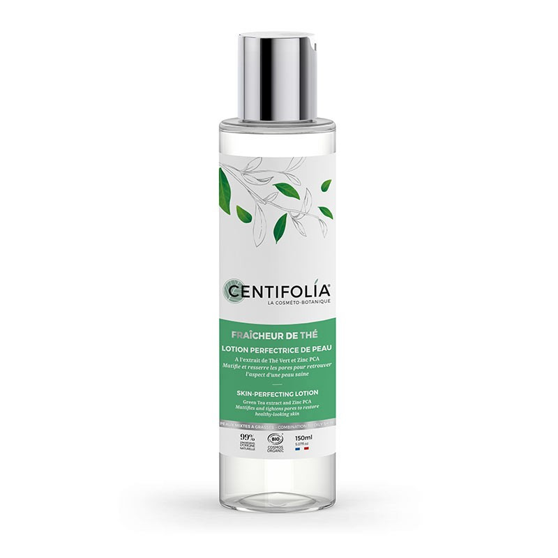 Lotion perfectrice de peau Fraîcheur de thé BIO - Flacon 150 ml - CENTIFOLIA