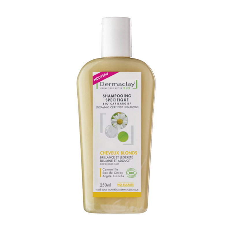 Shampooing BIO cheveux blonds - 250 ml - DERMACLAY