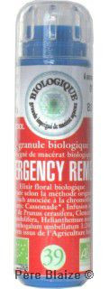 Emergency (n°39) - Fleur de Bach BIO granules - 130 granules - COMPLEXE BACH - KOSMEO FLEURS DE BACH