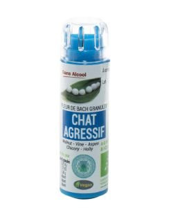 Chat agressif - Fleur de Bach BIO granules - 130 granules - COMPLEXE BACH - KOSMEO FLEURS DE BACH