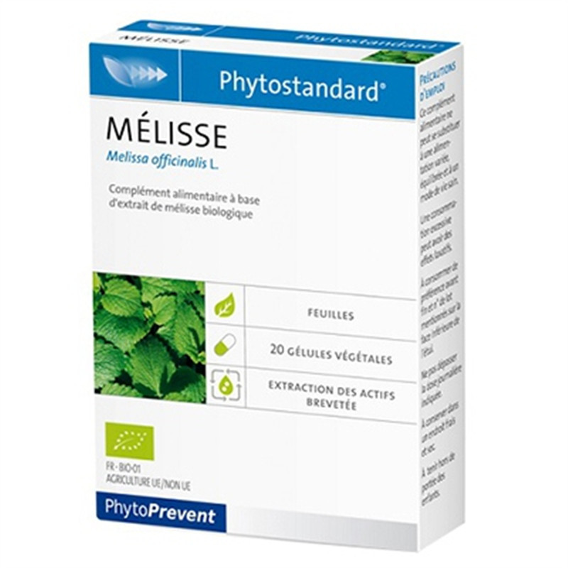 Mélisse - 20 gélules - PHYTOSTANDARD - PILEJE