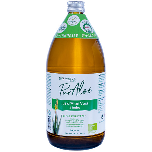 Jus d'Aloé véra BIO - 1 L - PUR ALOE
