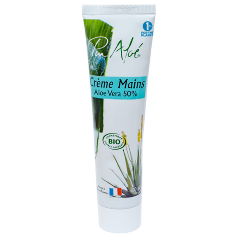 Crème mains BIO à l'Aloé véra 50% - 100 ml - PUR ALOE