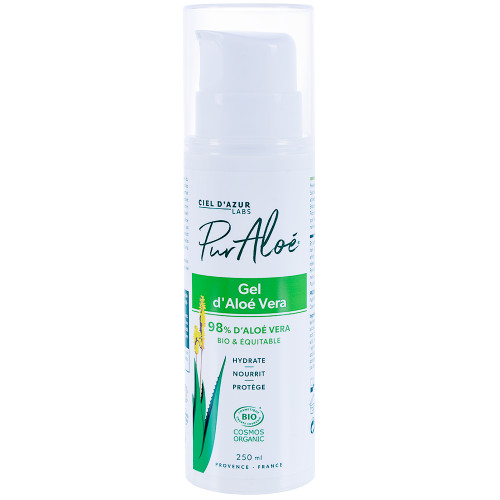 Gel externe BIO à l'Aloé véra natif - Flacon - 250 ml - PUR ALOE