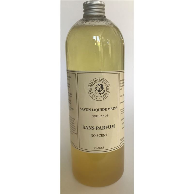 Savon liquide mains sans parfum - 1 L - SAVONNERIE DU MOULIN À GRAIN