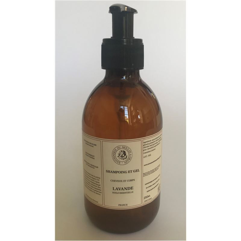 Shampoing et gel Lavande - 250 ml - SAVONNERIE DU MOULIN À GRAIN
