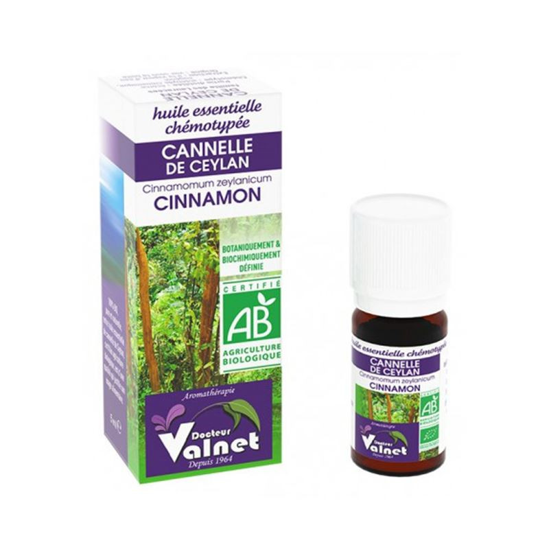 Huile Essentielle Cannelle de Ceylan BIO - 5 ml - DR VALNET