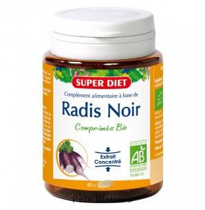 Radis noir BIO - 80 comprimés - SUPERDIET