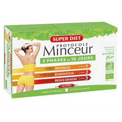 Protocole Minceur BIO - 30 ampoules x 15 ml - SUPERDIET