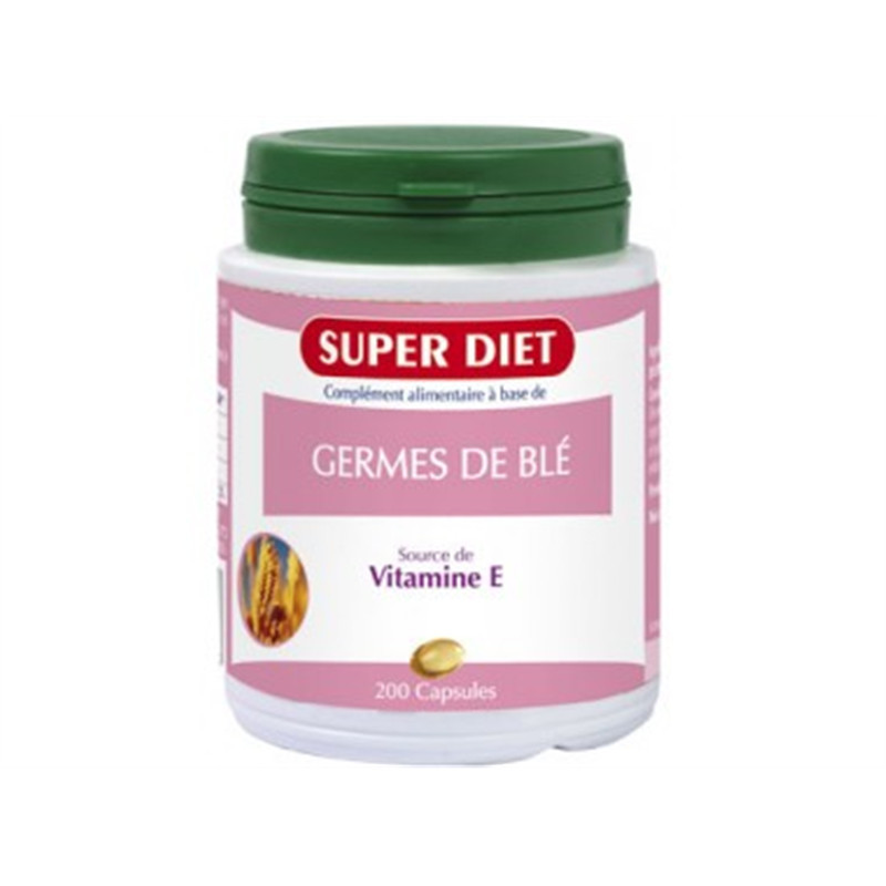 Huile de Germe de blé - 200 capsules - SUPERDIET