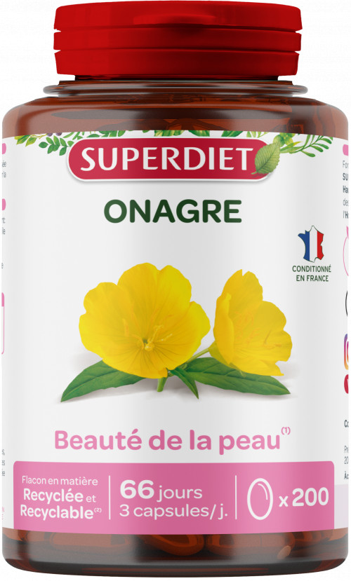 Huile d'Onagre - 200 capsules - SUPERDIET