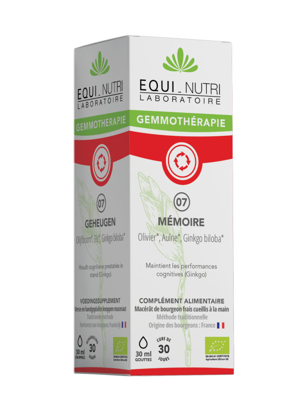 Bourgeons BIO - N°07 mémoire - 30 ml - EQUI-NUTRI
