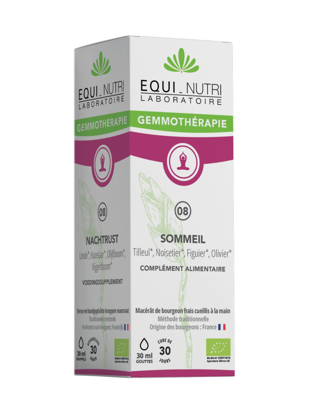 Bourgeons BIO - N°08 sommeil - 30 ml - EQUI-NUTRI